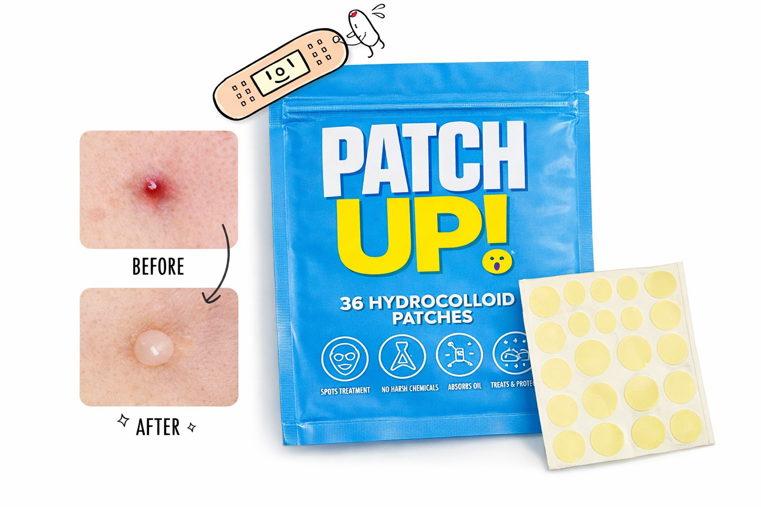 36 Hydrocolloid Pimple Patch